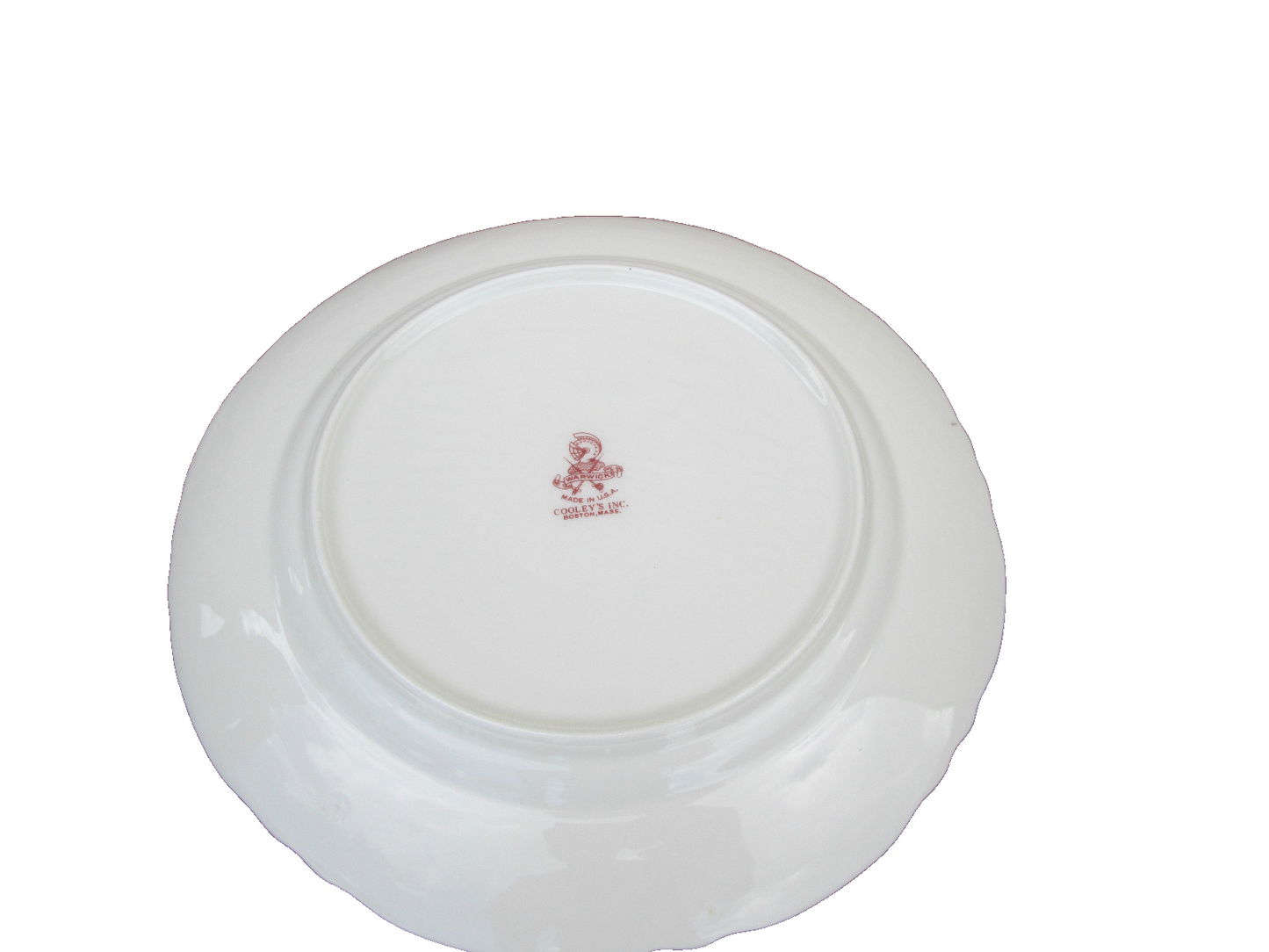 COL WW:  SET OF 10 WARWICK VINTAGE PORECLAIN FLORAL DINNER PLATES