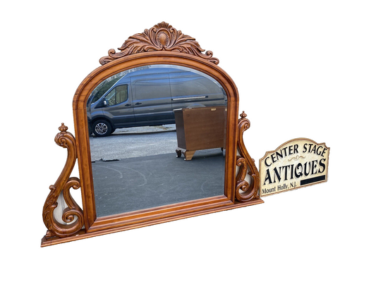 64904 PULASKI Large Beveled Dresser Mirror in Carved Frame