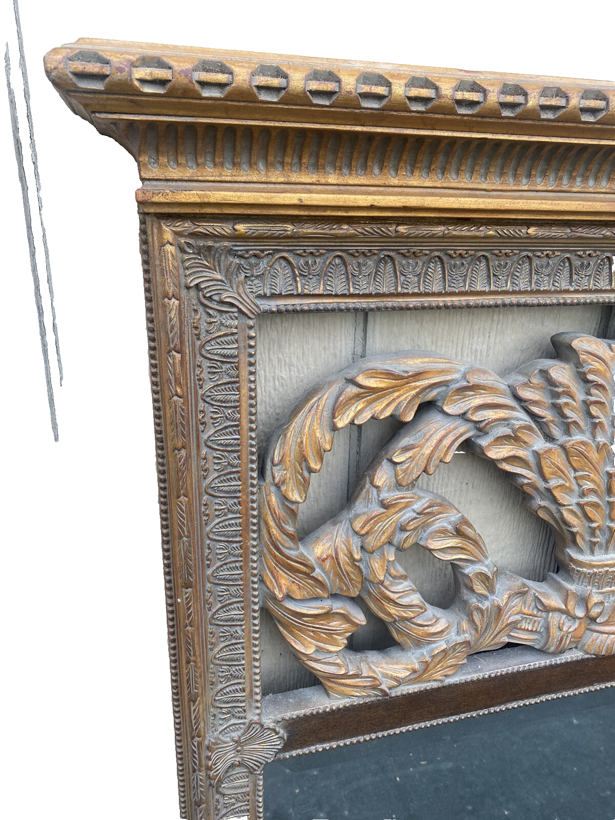 65454 Decorator Gold Accent Mirror in Fancy Picture Frame