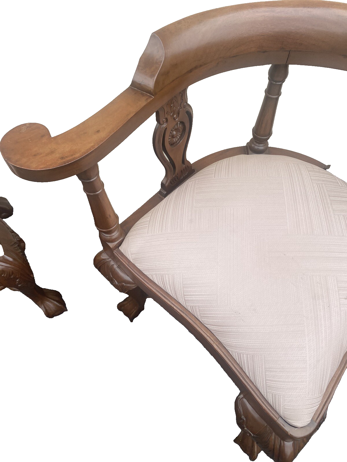 65853 Pair Mahogany Corner Chairs Chair s