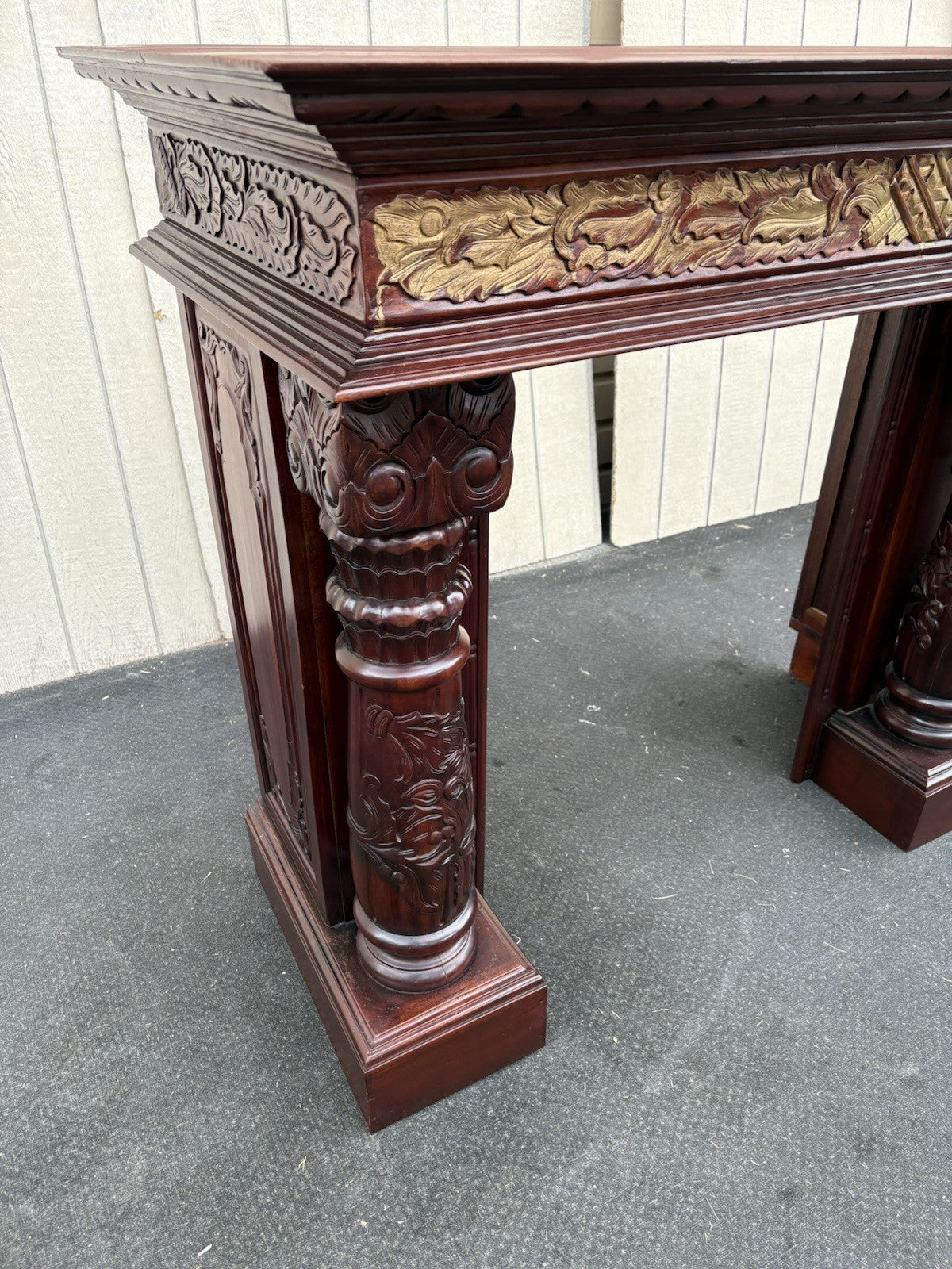 00001 Solid Mahogany Fireplace Mantle