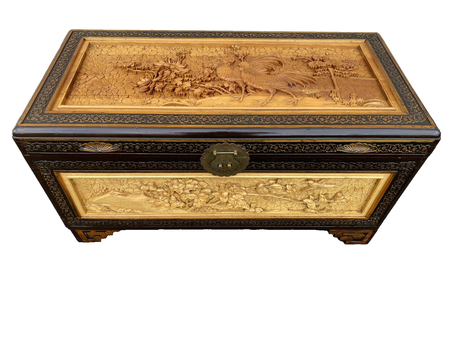66158    Oriental Blanket Chest Storage Cabinet
