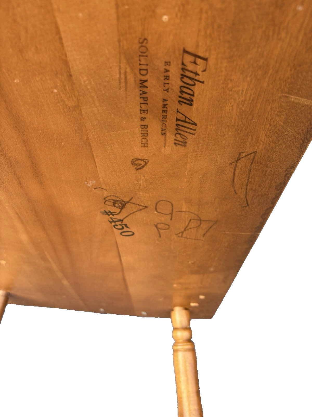 65774 Ethan Allen Maple Settee Bench