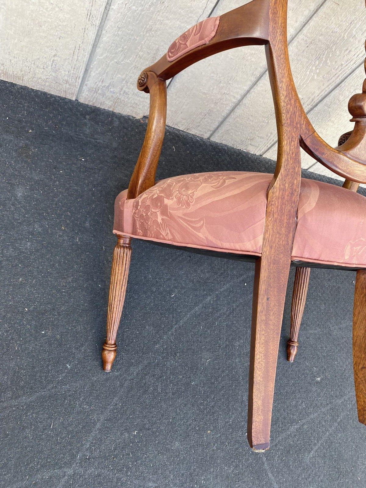 65887 Solid Mahogany Decorator Armchair Chair