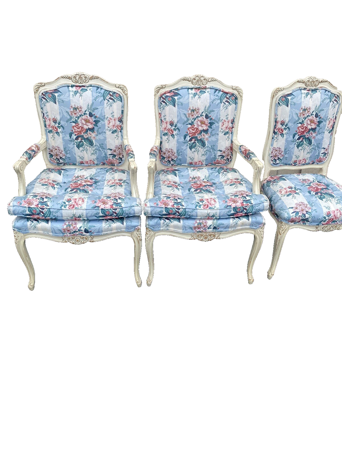 65675 Set of 6 Century Furniture Dining Chairs Louis XV