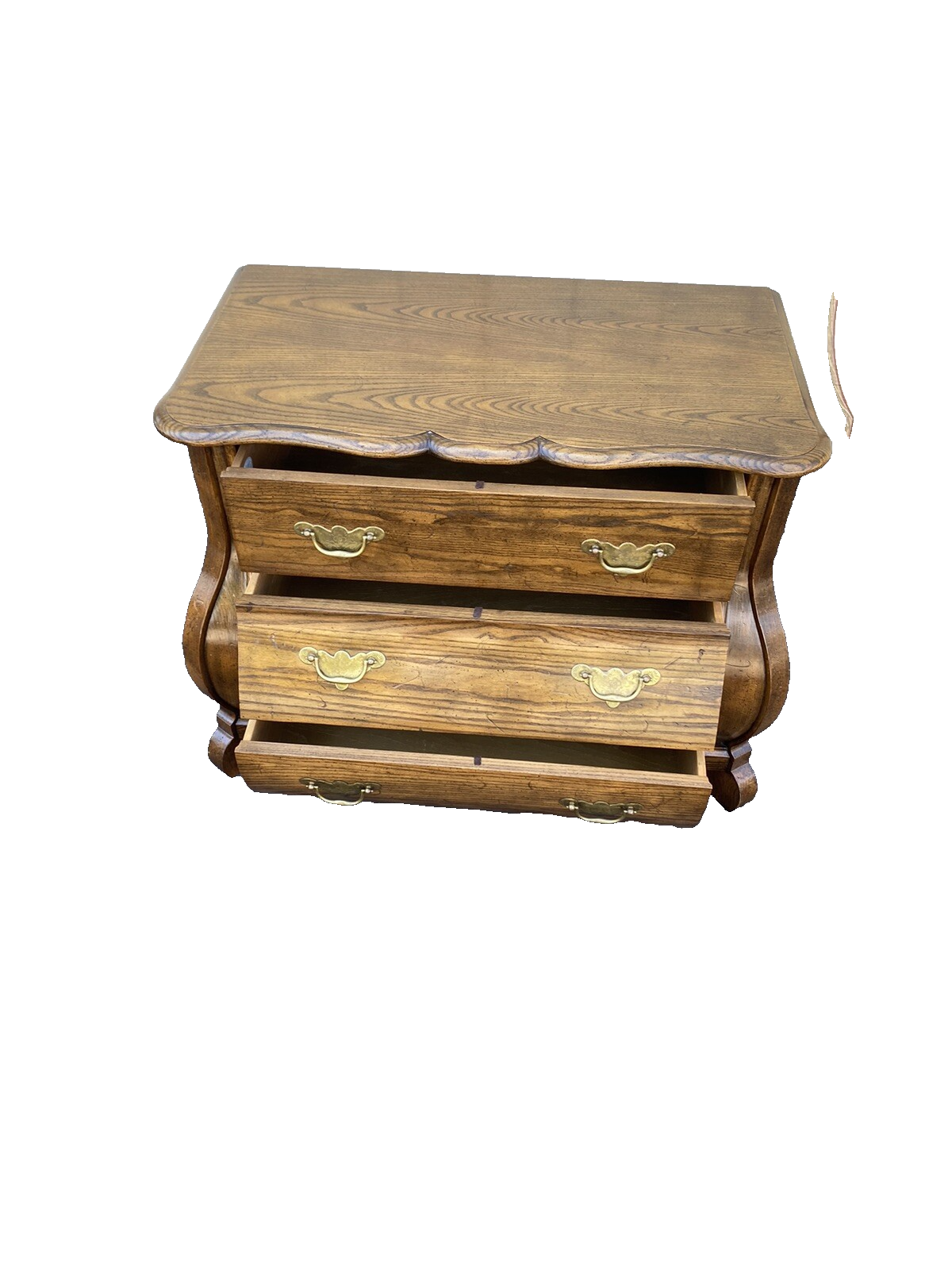 65537 Baker Furniture Oak Chest Nightstand Stand