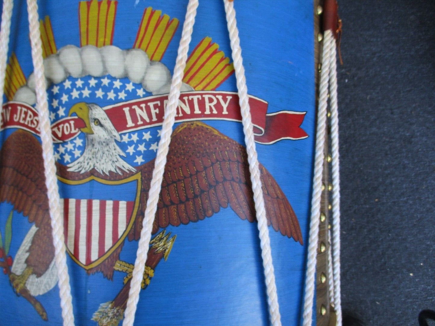 63494  PAIR  Signed Don Maley 15th + 23rd New Jersey  Infentry Decorator  Tables