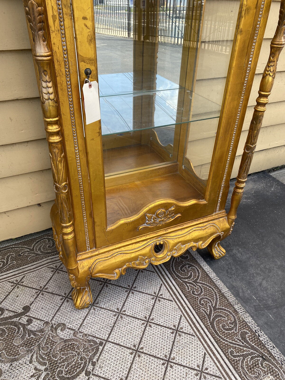 63331  Gold Decorator Curio China cabinet Bookcase