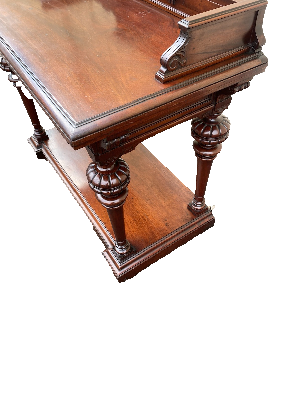 66371 Antique Victorian Mahogany Sideboard server cabinet