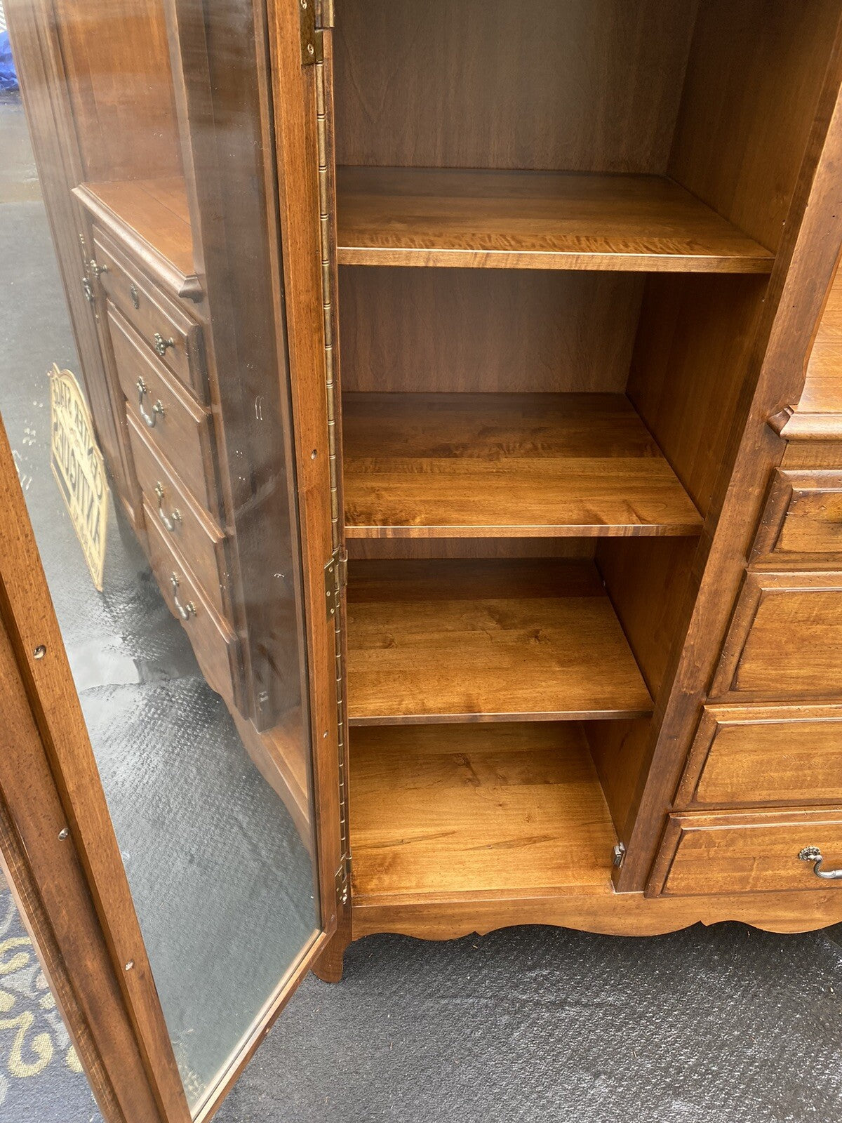 65396   KINCAID Furniture High Chest Dresser w/ Mirror Wardrobe