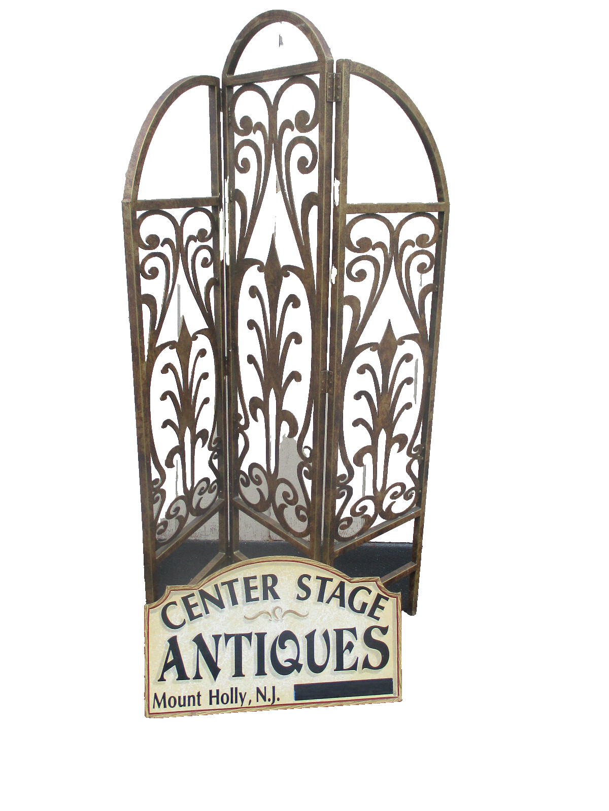 64401   Metal  SUPER HEAVY QUALITY  3 Section Room Divider Screen