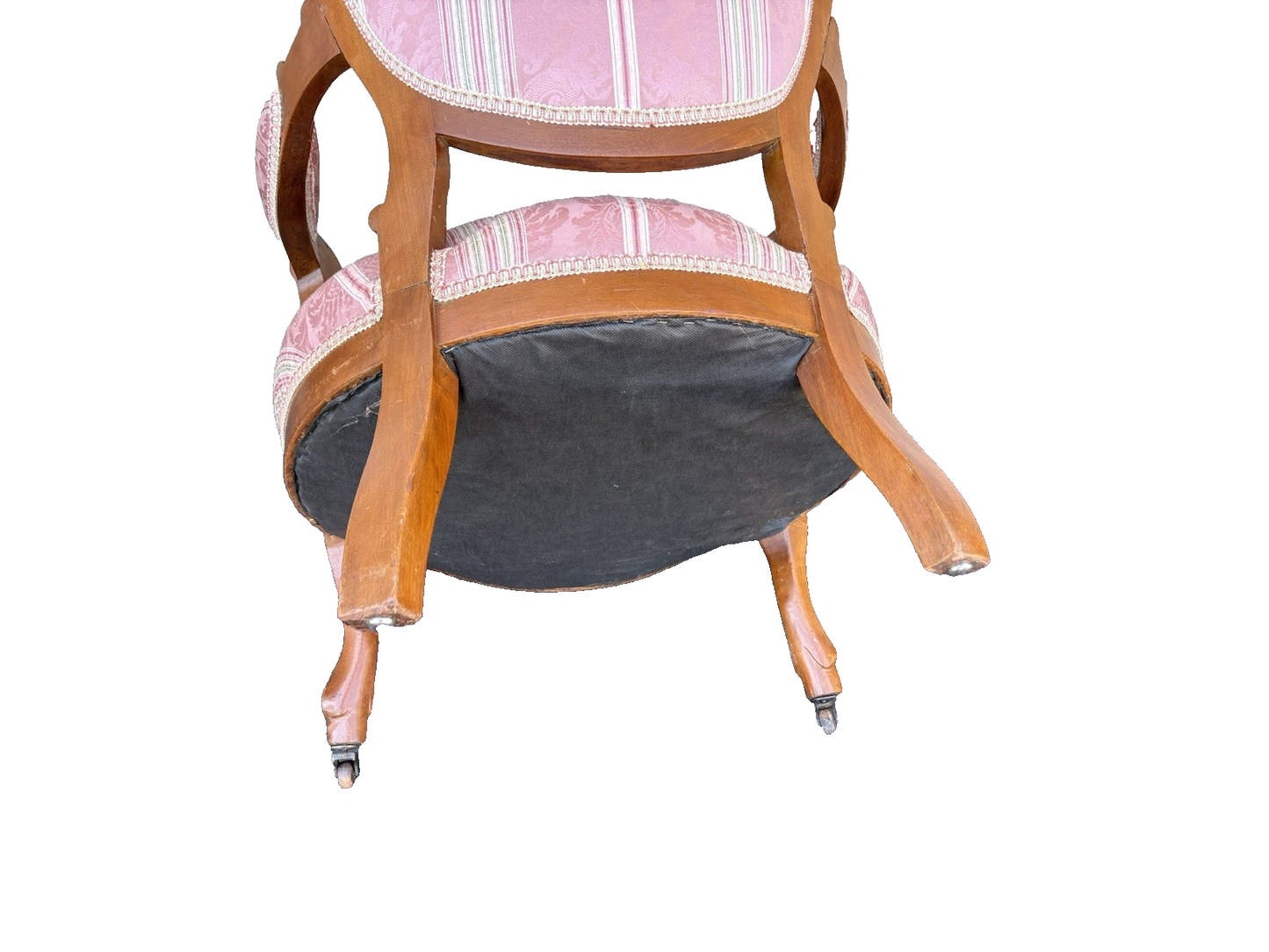 65750 Antique Victorian Walnut Armchair Chair