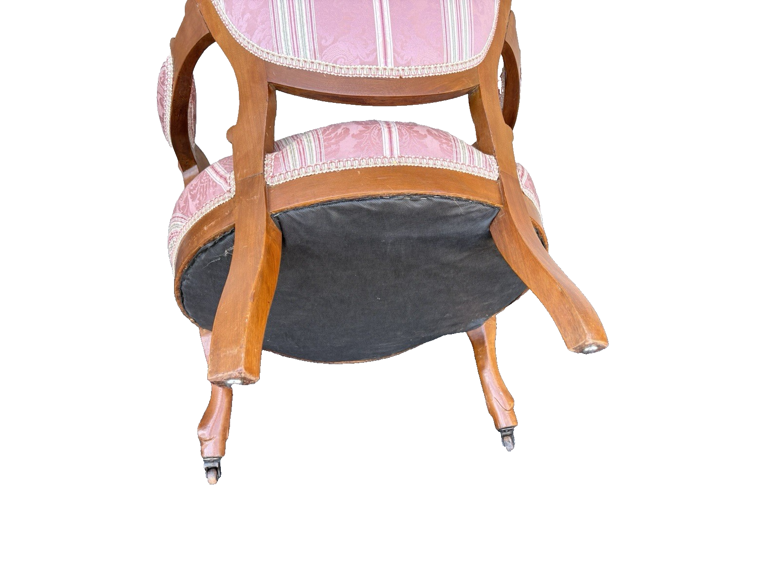 65750 Antique Victorian Walnut Armchair Chair