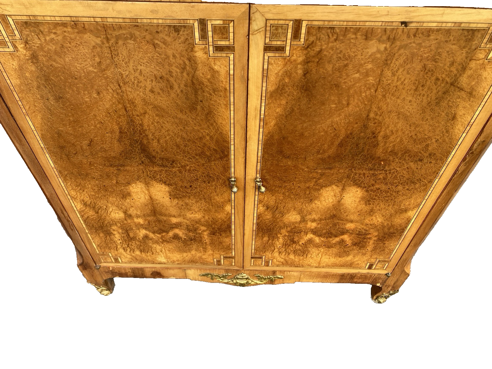 66380 Inlaid 2 door Storage Cabinet Liquor Cabinet  Chest