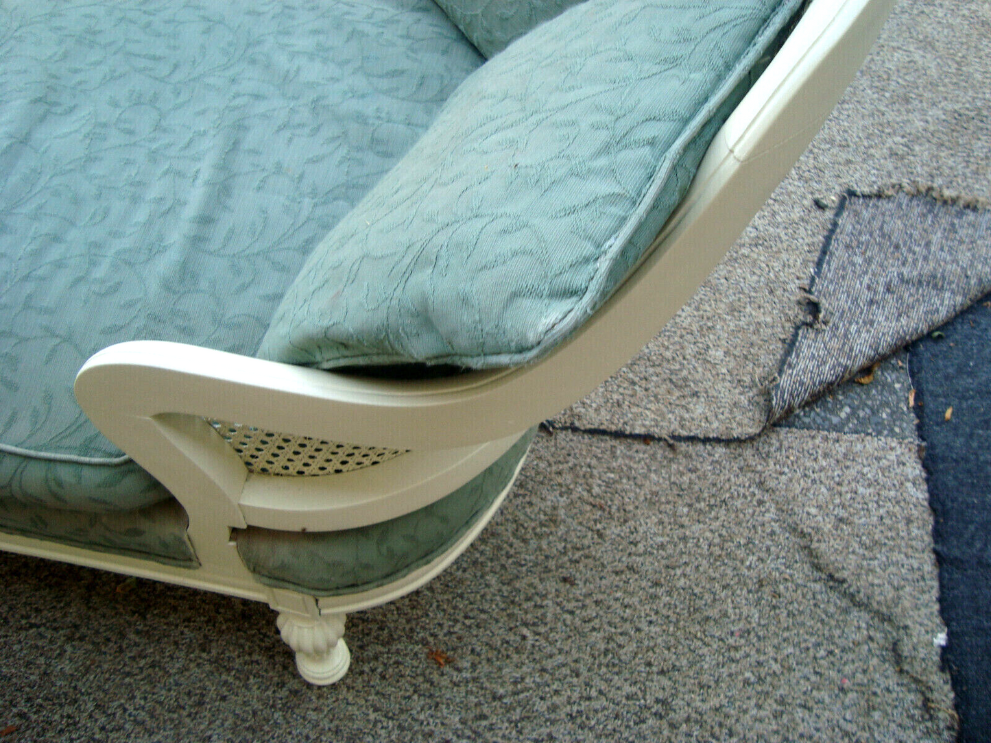 60874  Romantic Shabby Sofa Chaise Lounge Chair