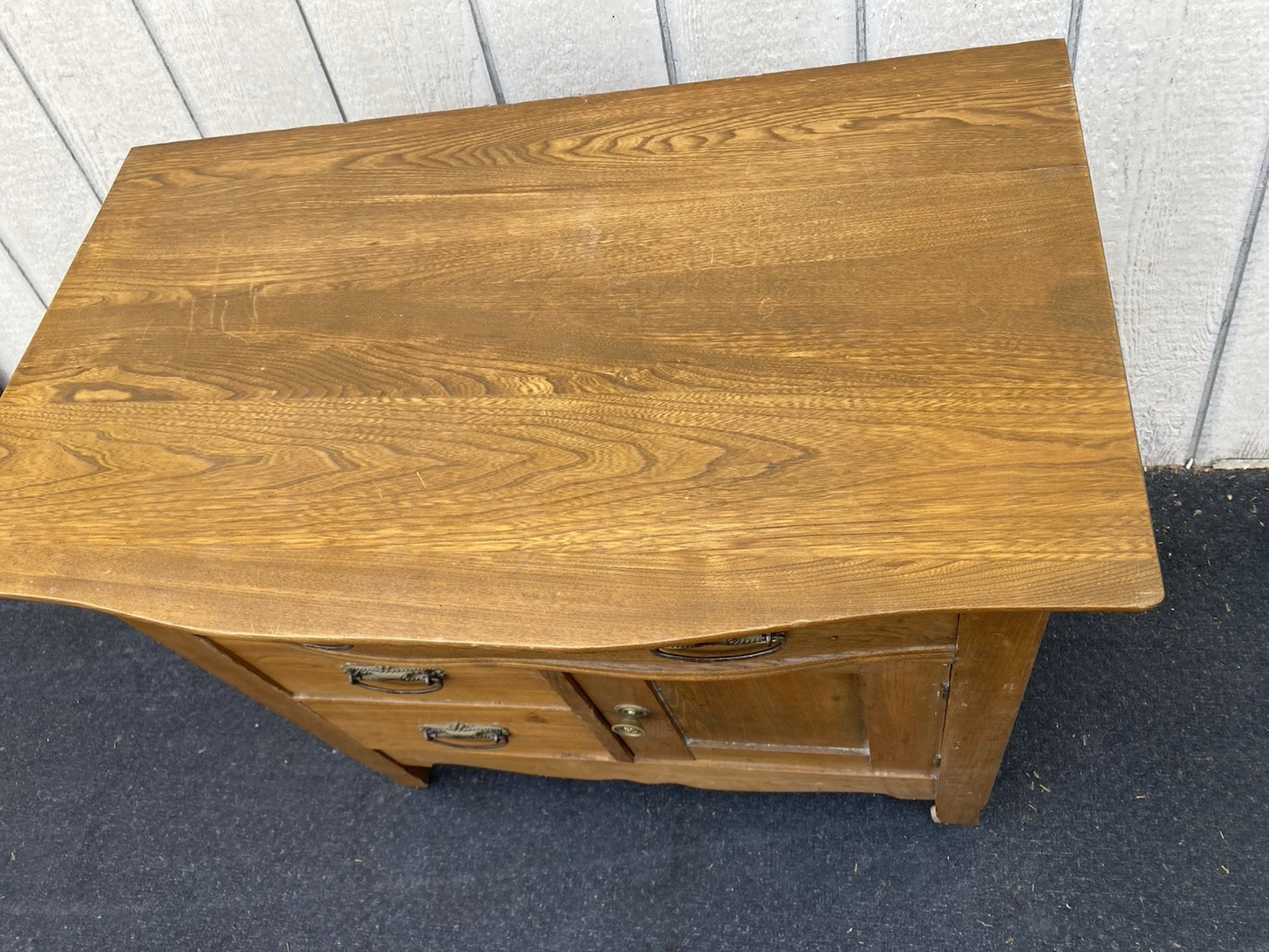 66602   Antique Victorian Oak Washstand Dresser Chest