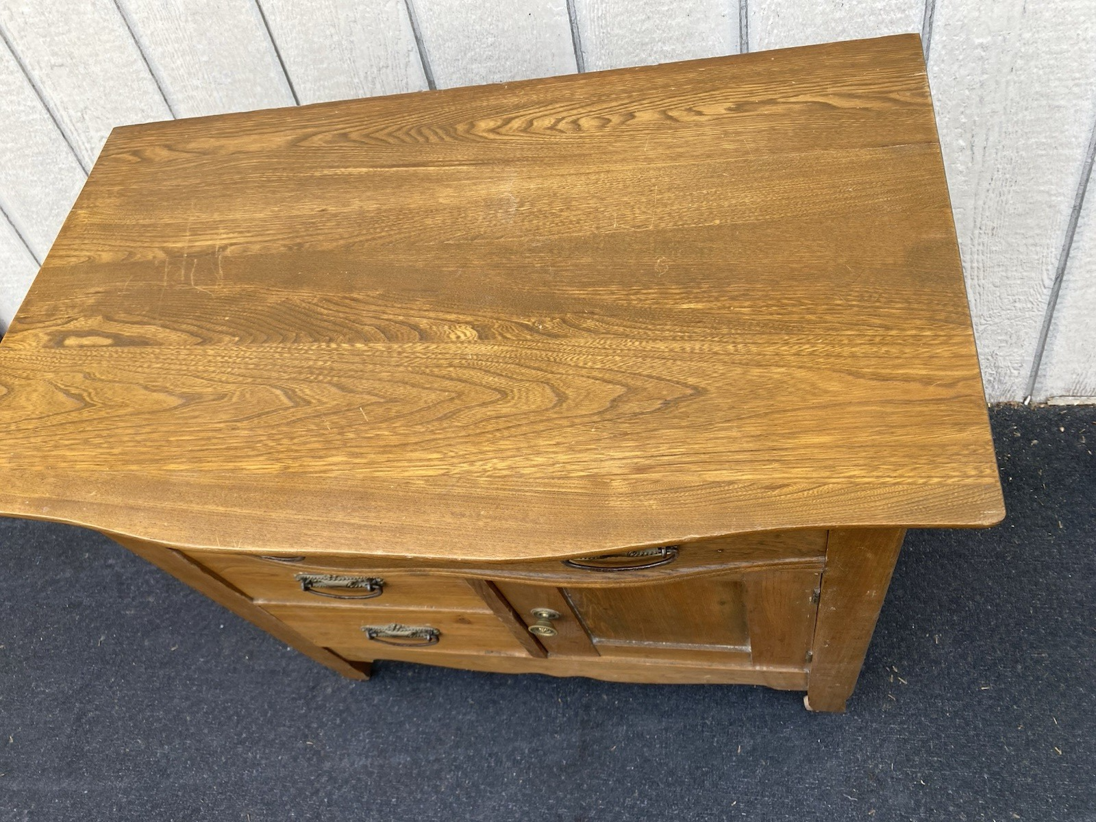 66602   Antique Victorian Oak Washstand Dresser Chest