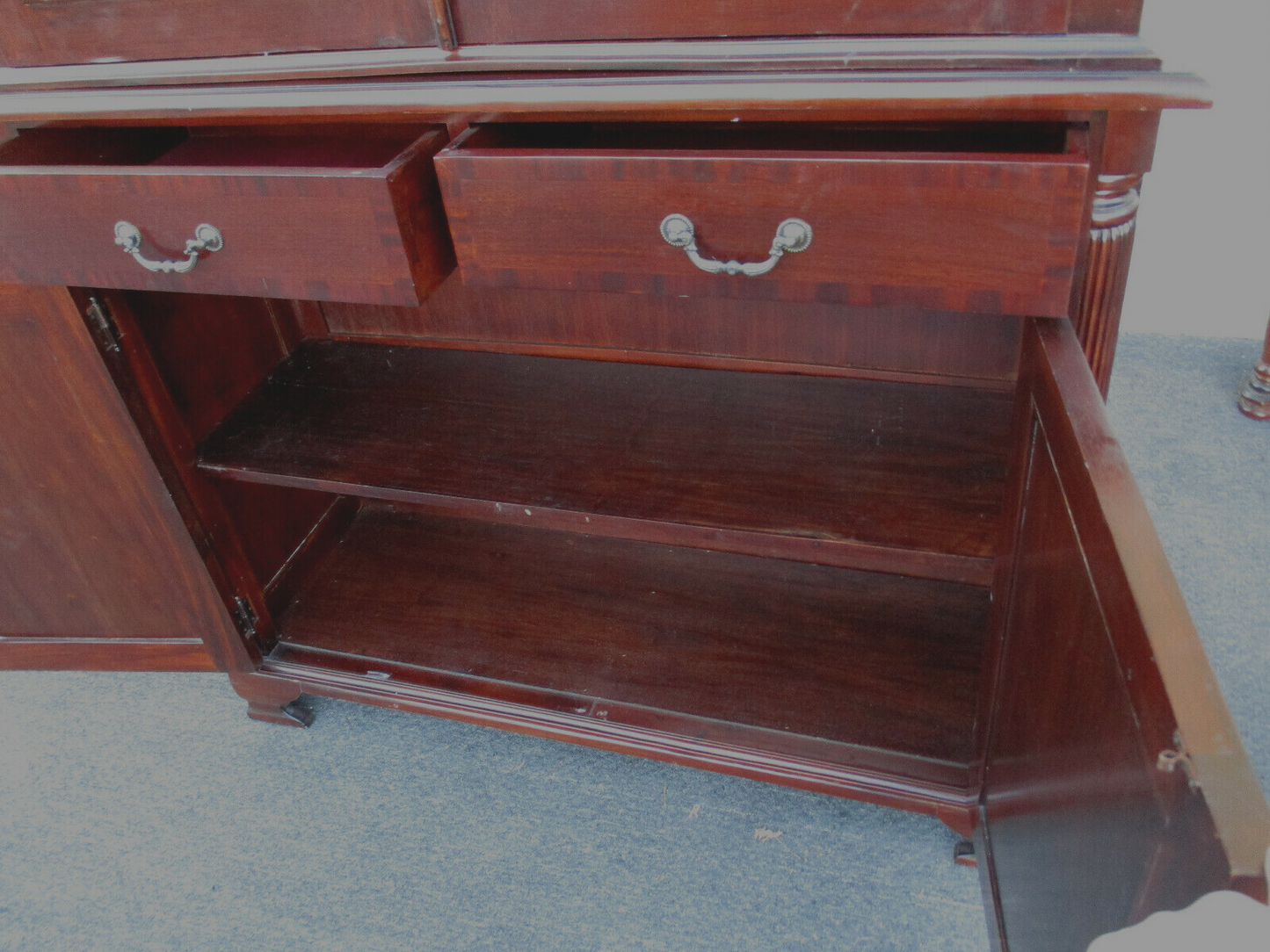 62867 Mahogany Curio China Cabinet