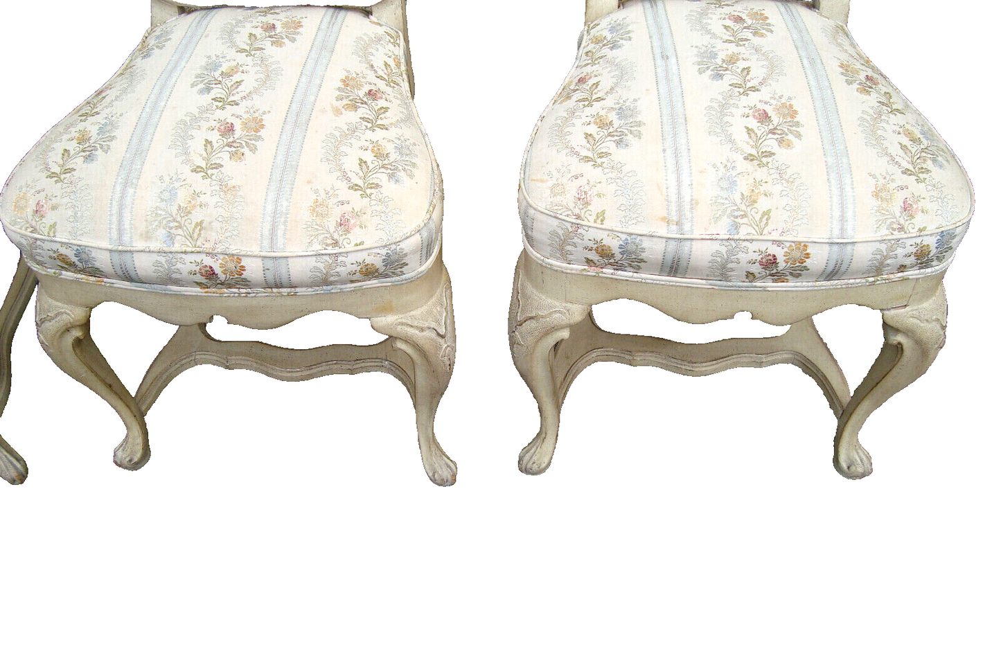 60853 Set 4 Romantic Shabby Dining Chairs