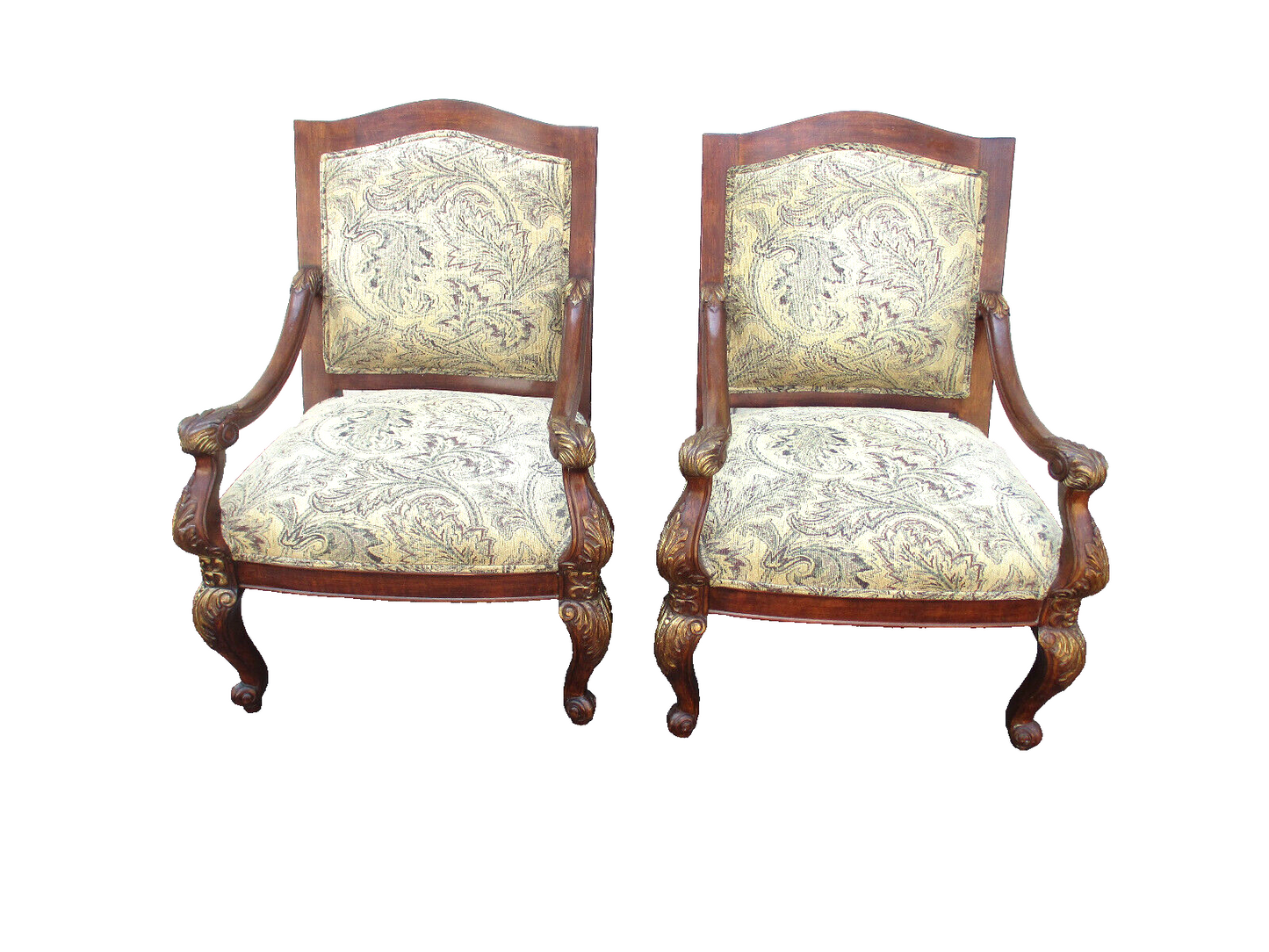 63727  Pair Bergere Armchair Chairs