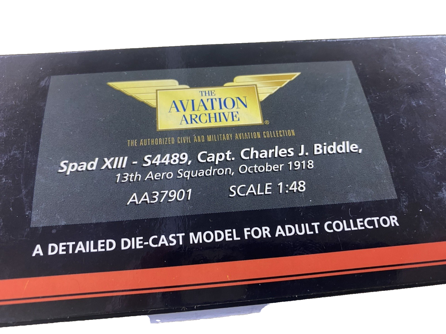 ES 243 Corgi Aviation AA37901 SPAD XIII - S4489 Airplane Plane