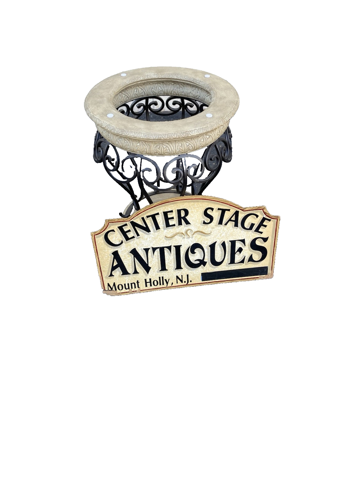 66359 BOMBAY Furniture Glass Top Foyer Dining Table with Fancy base