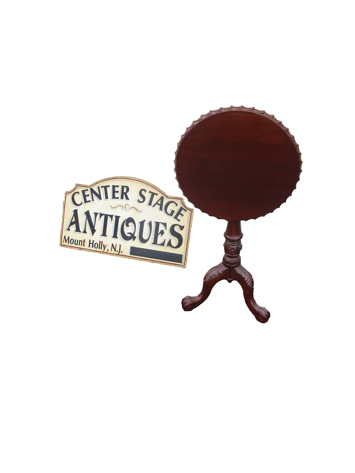 64461  Solid Mahogany Tilt Top Lamp table Stand   It also Revolves