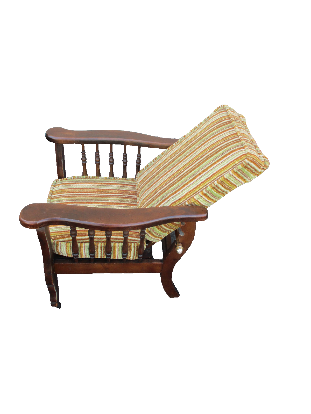 64294  RARE Childs Mahogany Antique Morris Chair Salesman Sample