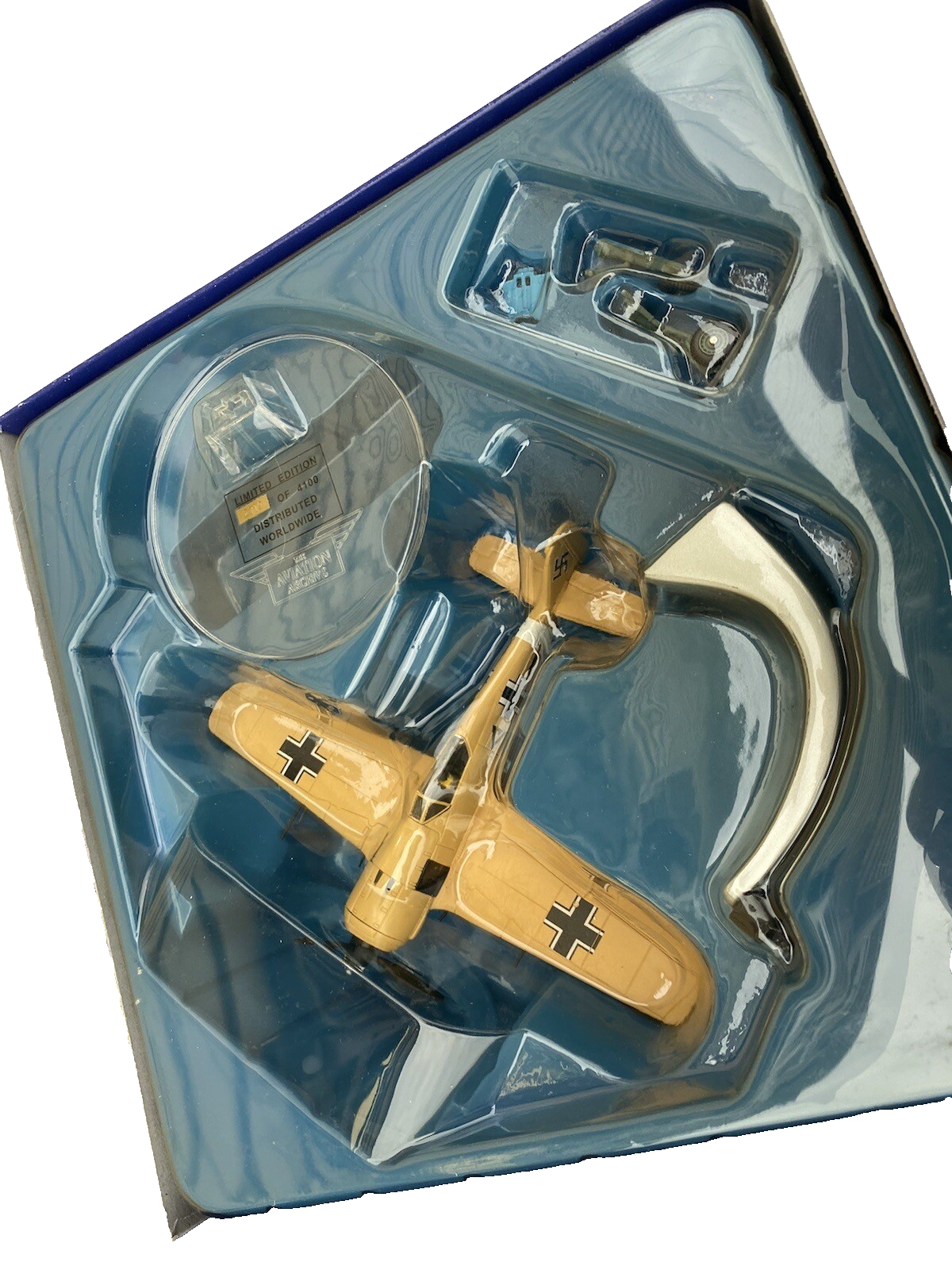 ES 22: CORGI DIECAST  Military Plane AA34304 WWII Luftwaffe over the Desert 1:72