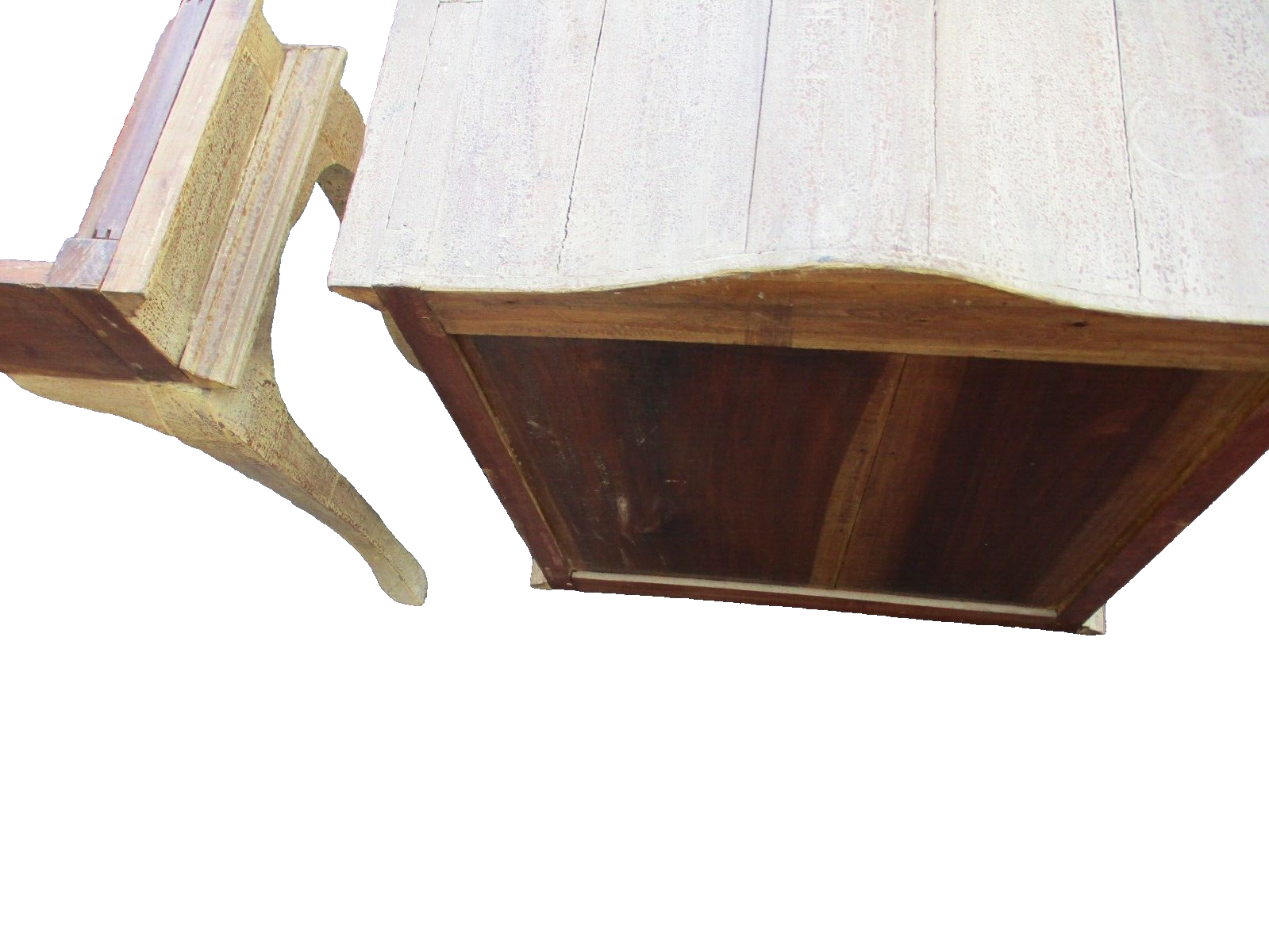 63592 Rustic Primative 2 piece Country Cabinet Curio 