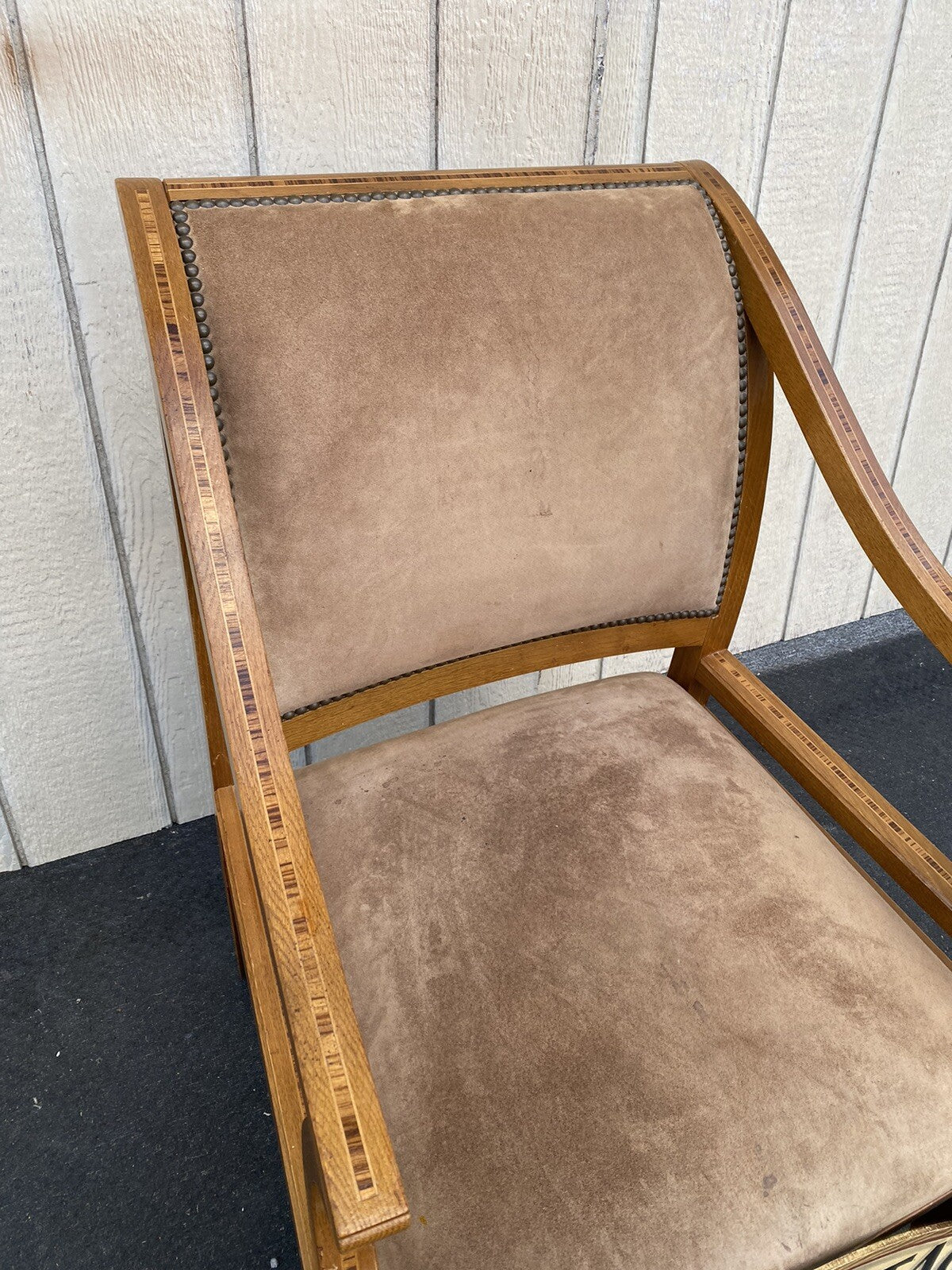 66102 INLAID Custom Hand Made KREISS COLLECTION Armchair Chair