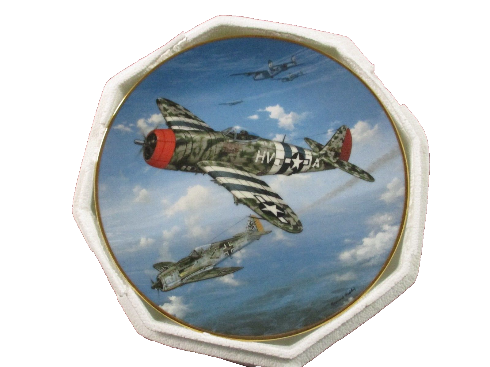 ES 03:      8 1/4"   3  Porcelaine Plates  Hamilton Collection Raymond Waddey