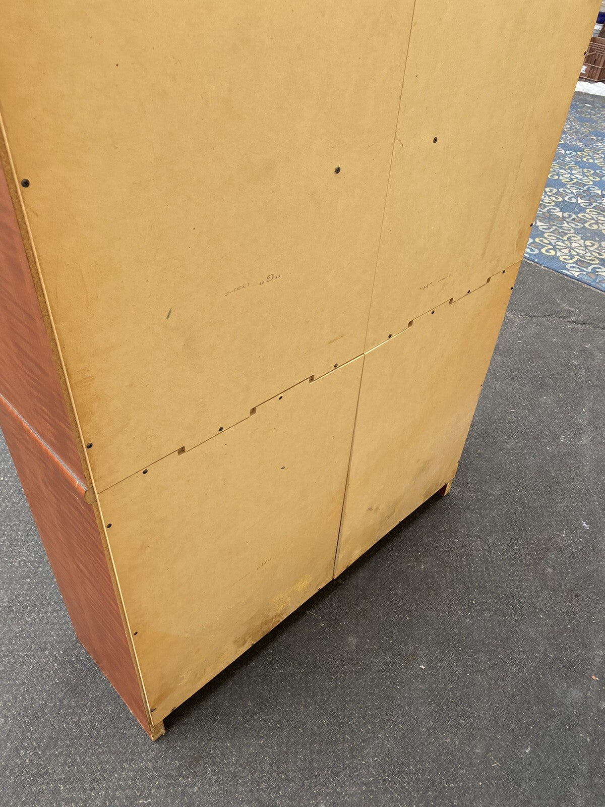 66355 ES: Modern Bookcase Curio Cabinet Reversable Shelves  Black or wood color