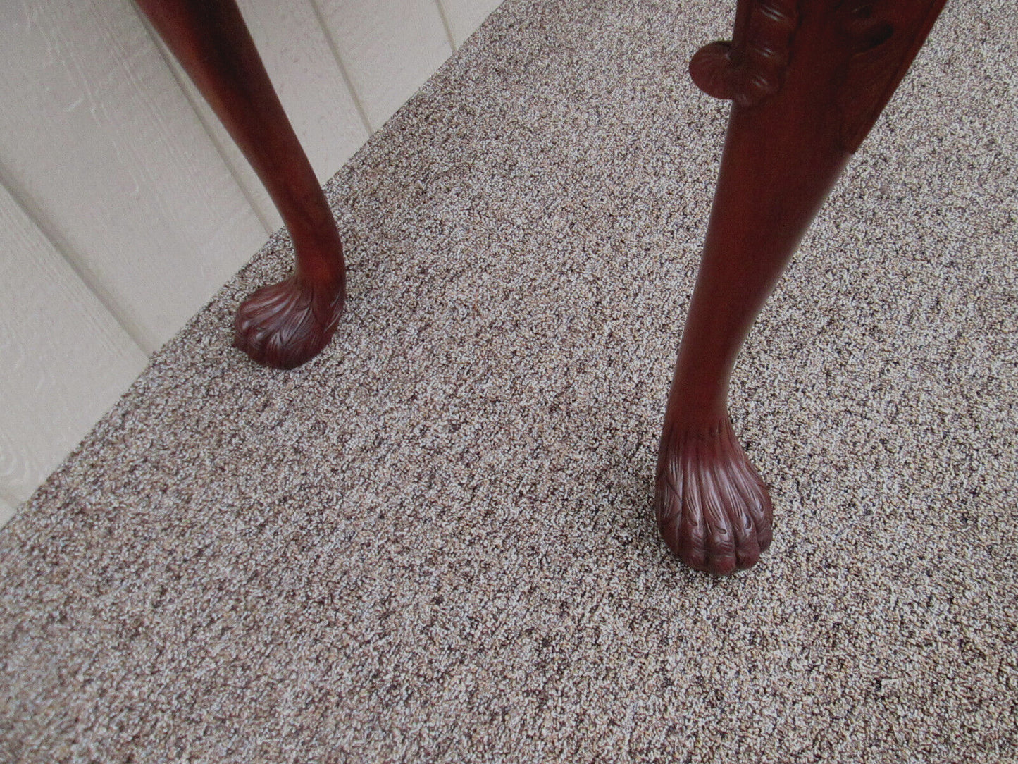 58349 Inlaid Mahogany Library Desk Console Table Stand Server Sideboard