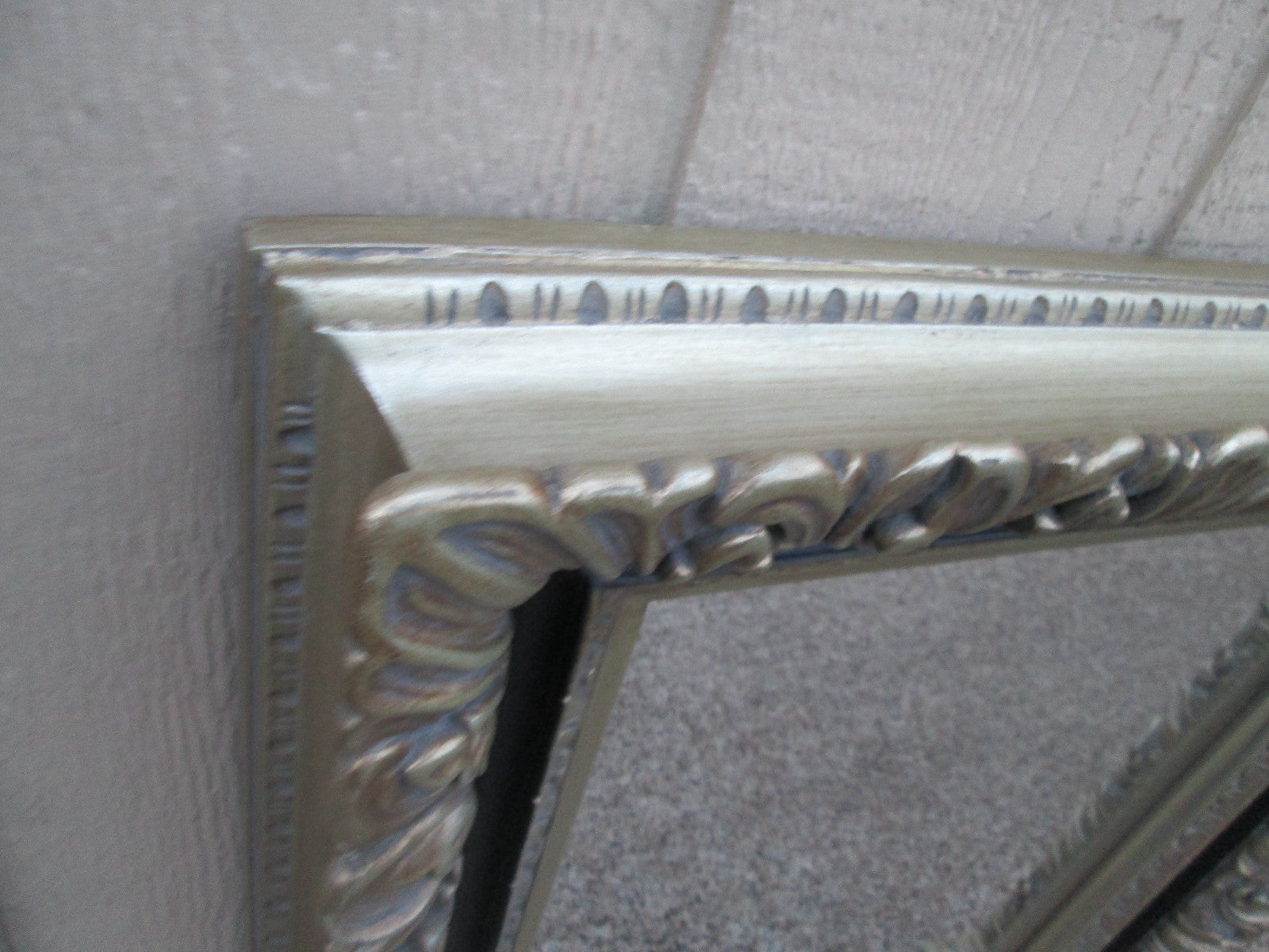 57873   Quality Carved Wood Mirror in Custom Framed Picture Frame