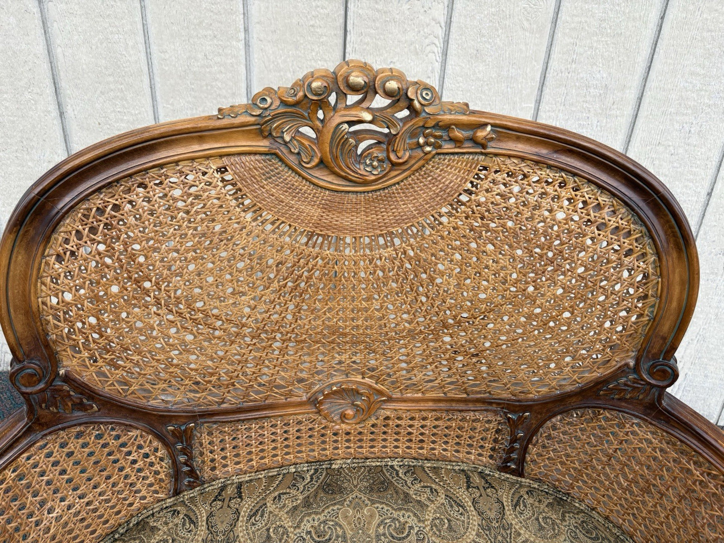 66821  French Country Louis XV Settee Bench Loveseat Chair HORCHOW NEIMAN MARCUS