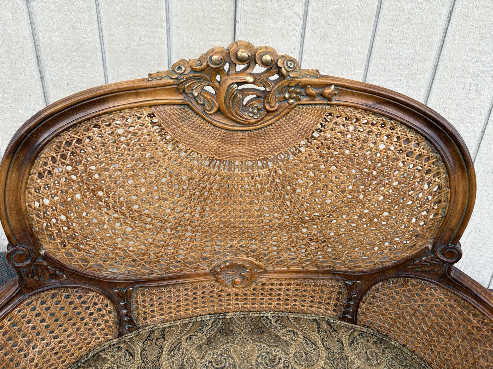 66821  French Country Louis XV Settee Bench Loveseat Chair HORCHOW NEIMAN MARCUS