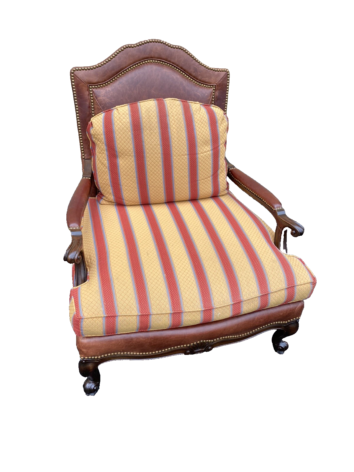 65785 Large TAYLOR KING Furniture Leather Armchair Chair