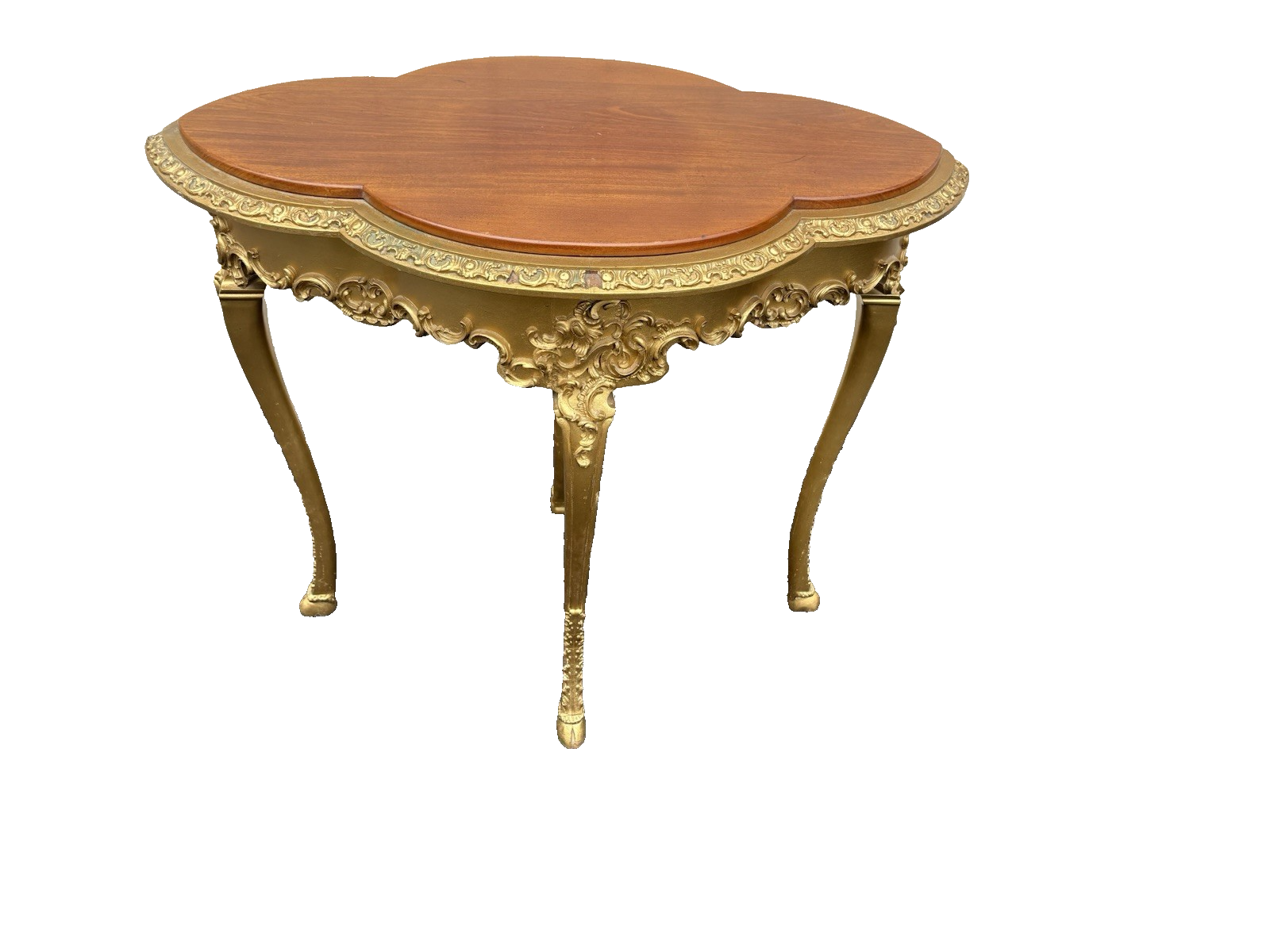 66820   Antique Mahogany Hand Carved Lamp Table Stand