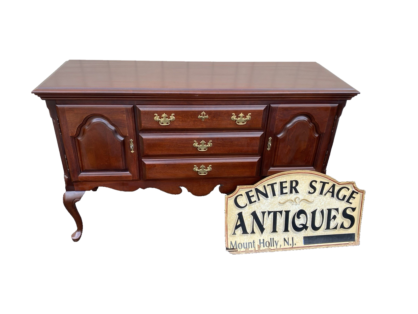 66603   Cherry SUMTER Furniture  2 pc. China Cabinet Curio Breakfront