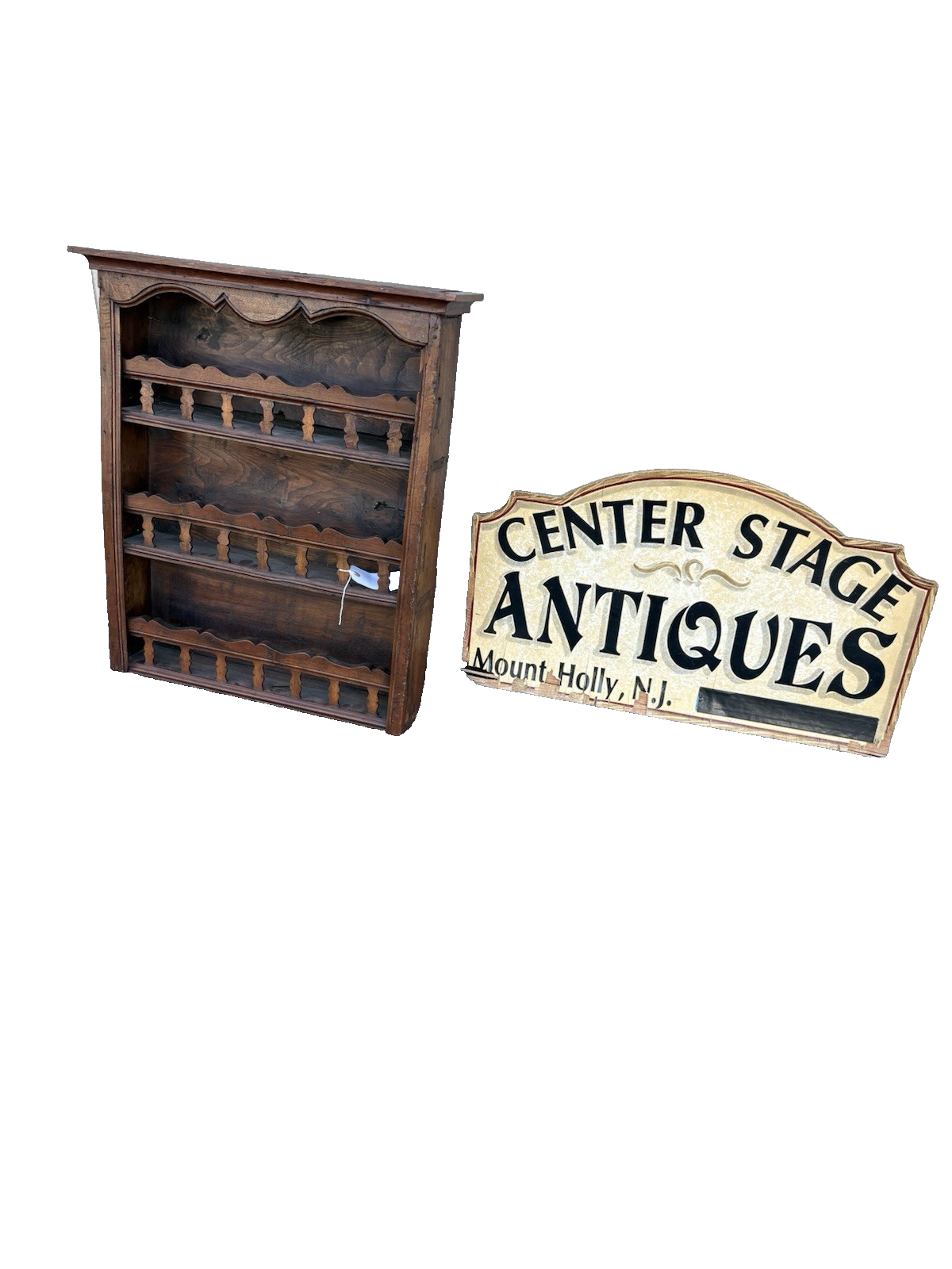 65458 Antique Whatnot Wall Shelf Curio