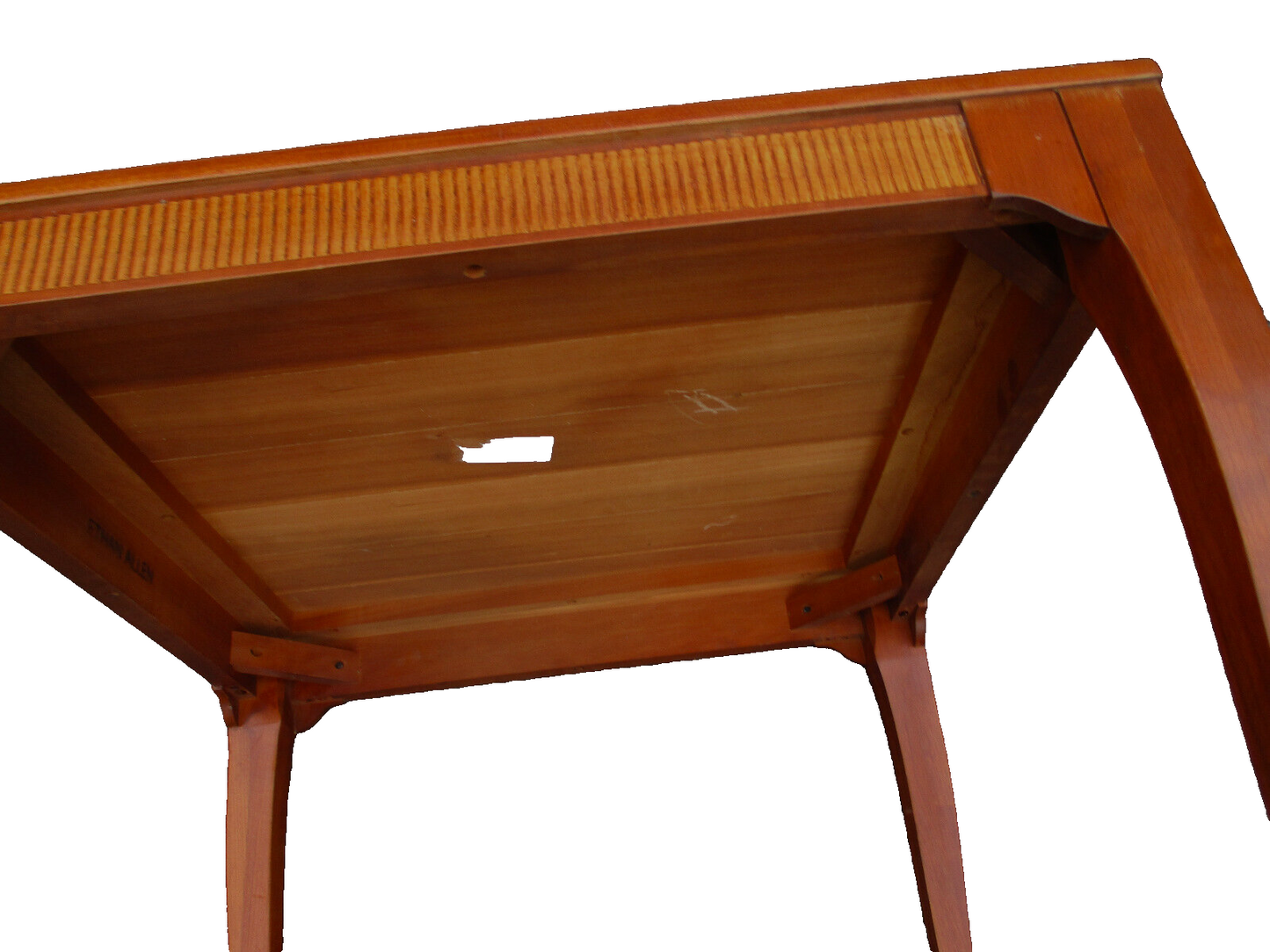 63533  ETHAN Allen Mahogany Lamp Table Stand