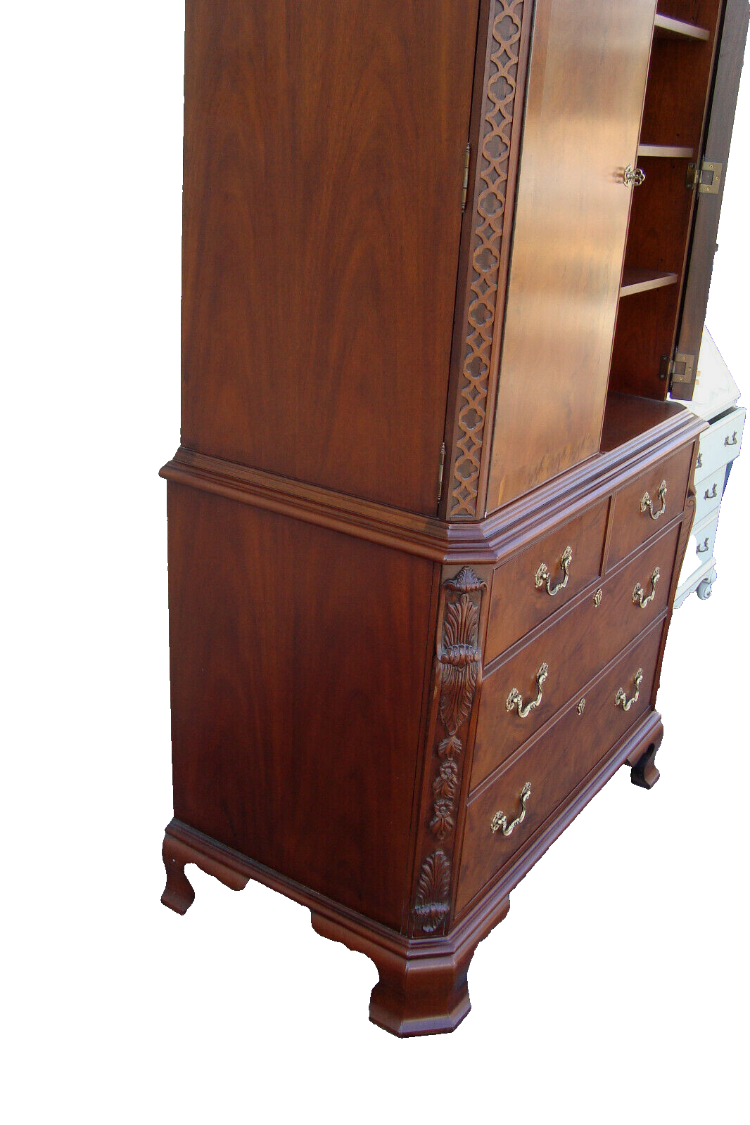 61768   HICKORY CHAIR Wardrobe High Chest Entertainment Cabinet  QUALITY