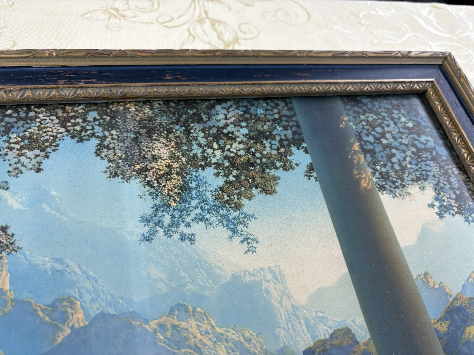 66780 Maxfield Parrish Print in Deco Picture Frame