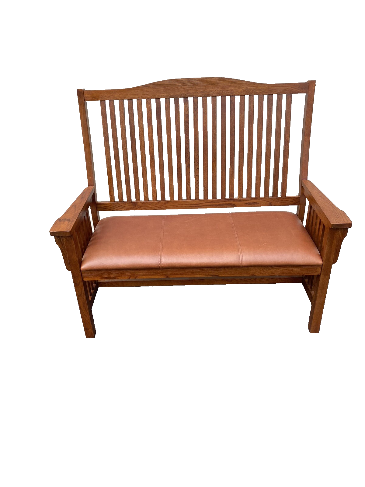 65660   Mission Oak Loveseat Settee Sofa Arts Crafts