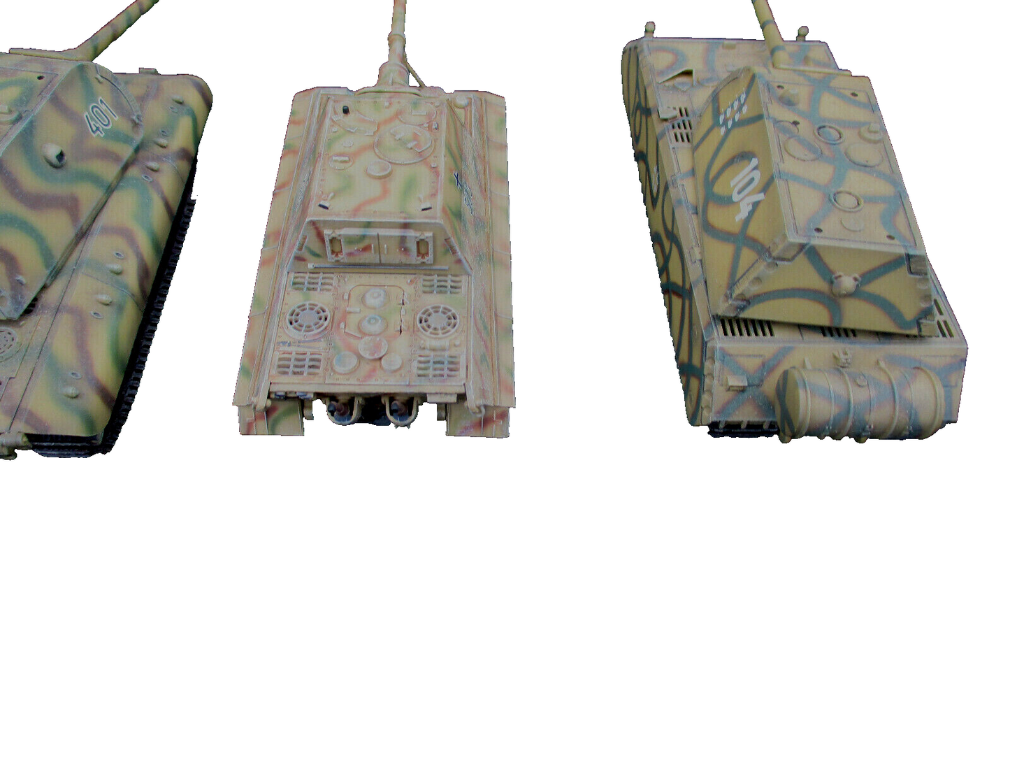 ES52 Dragon Armor Models WWII Collectible Model Grouping of 6 Military Tanks