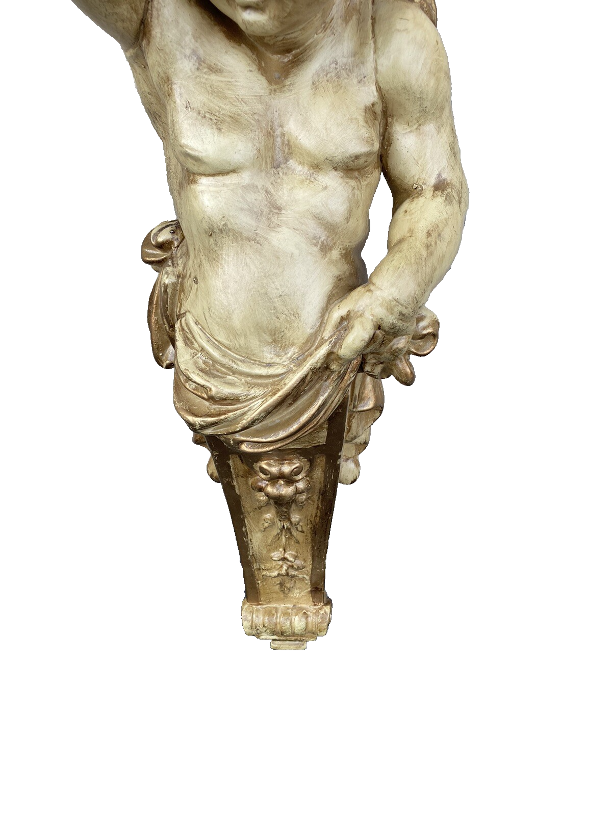 66278   Cherub Plaster ??  Wall  Decorator Curio  Shelf