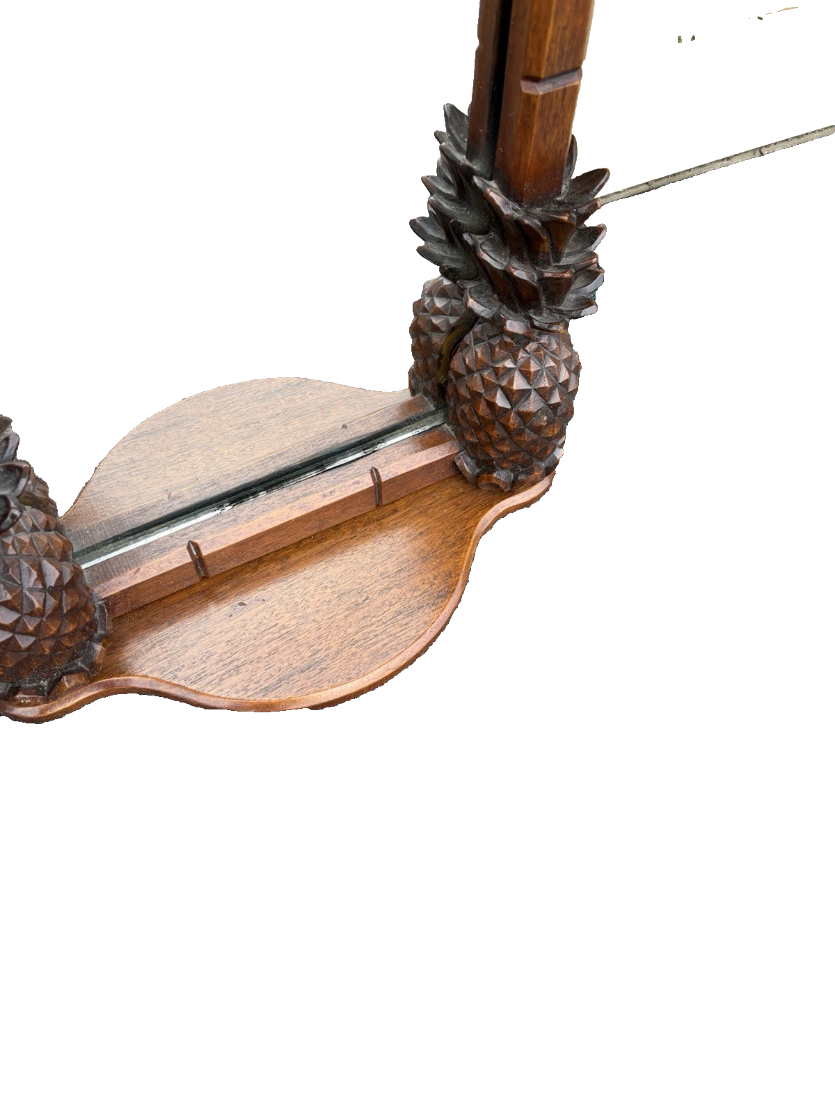 66927  Solid Mahogany Hand Carved Artist Signed FRITCH 1979 Mirror