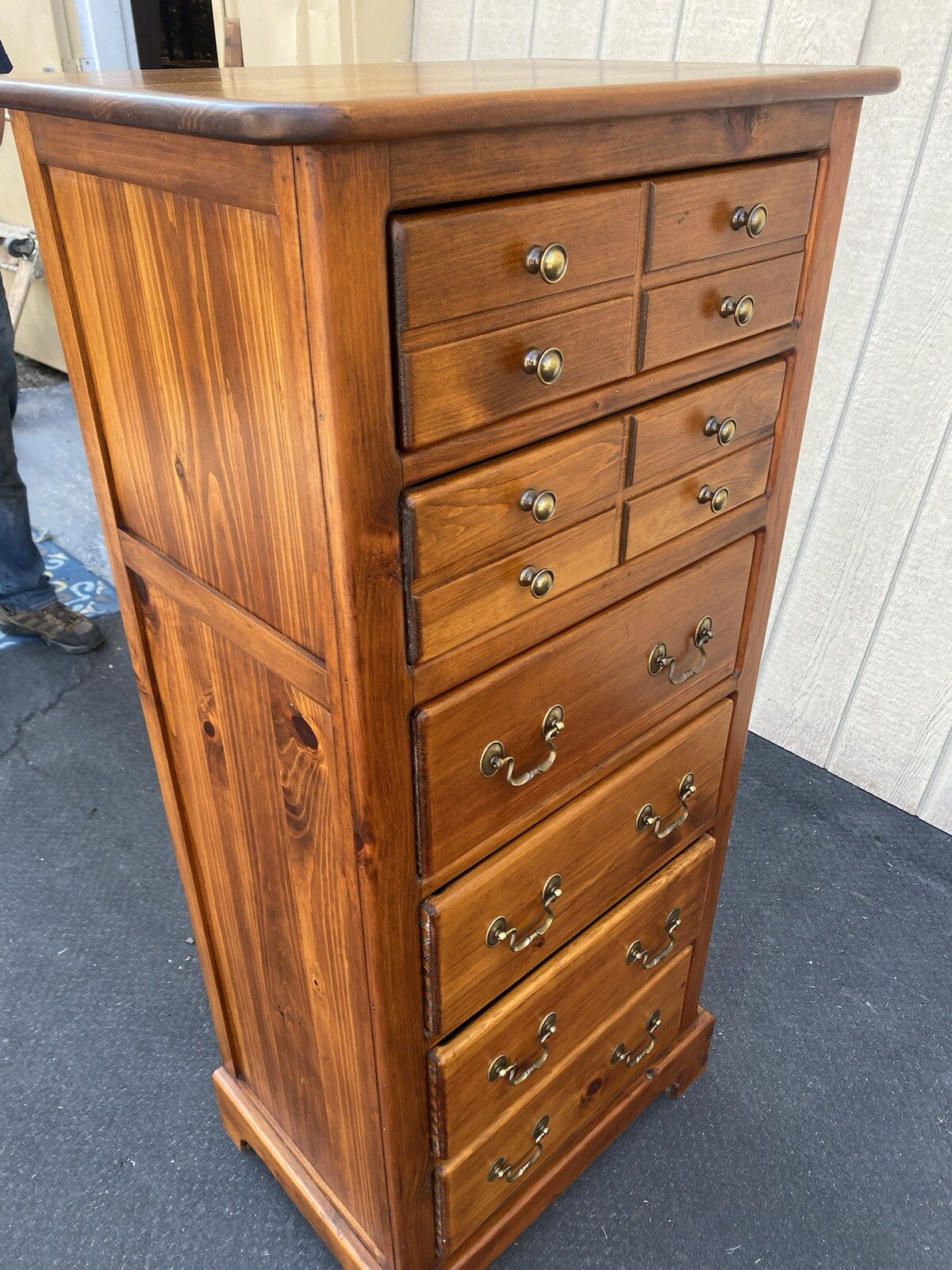 65846 Pine Lingerie High Chest Dresser