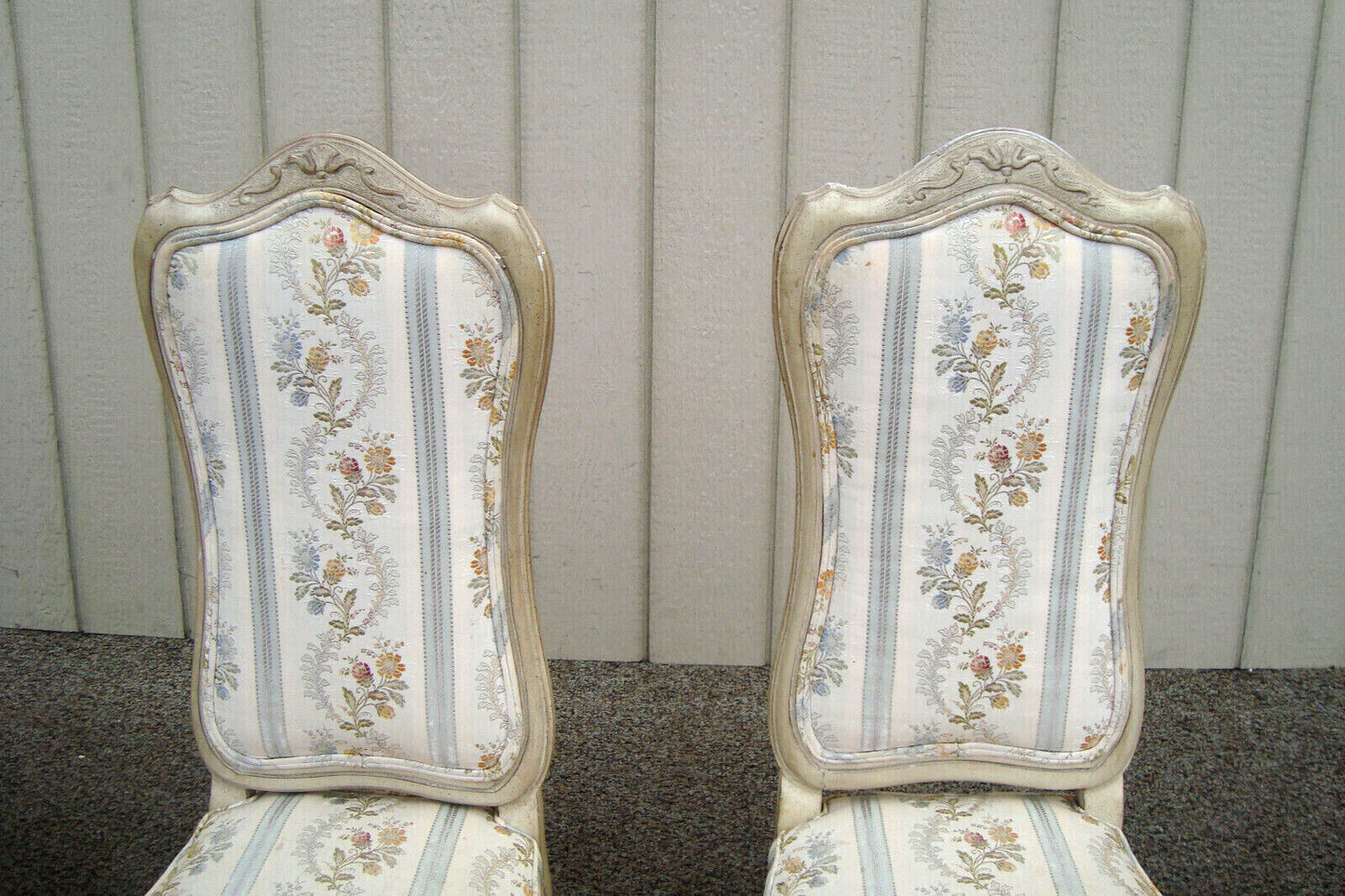 60853 Set 4 Romantic Shabby Dining Chairs